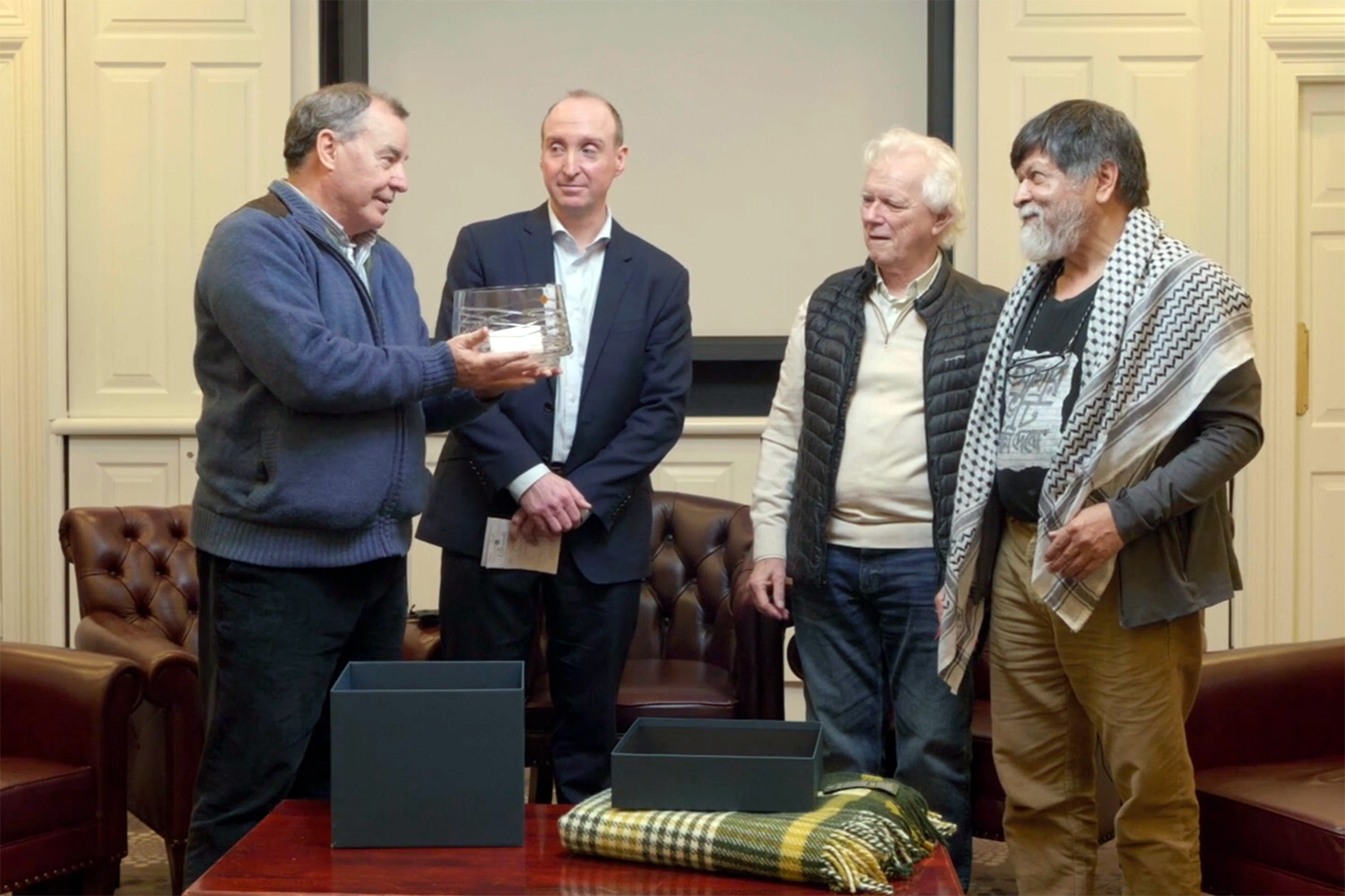 Dr. Shahidul Alam received  Ireland's 'Michael Collins Path to Freedom Award'